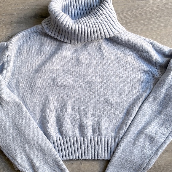 Garage Sweaters - Garage Cropped Turtle Neck Sweater